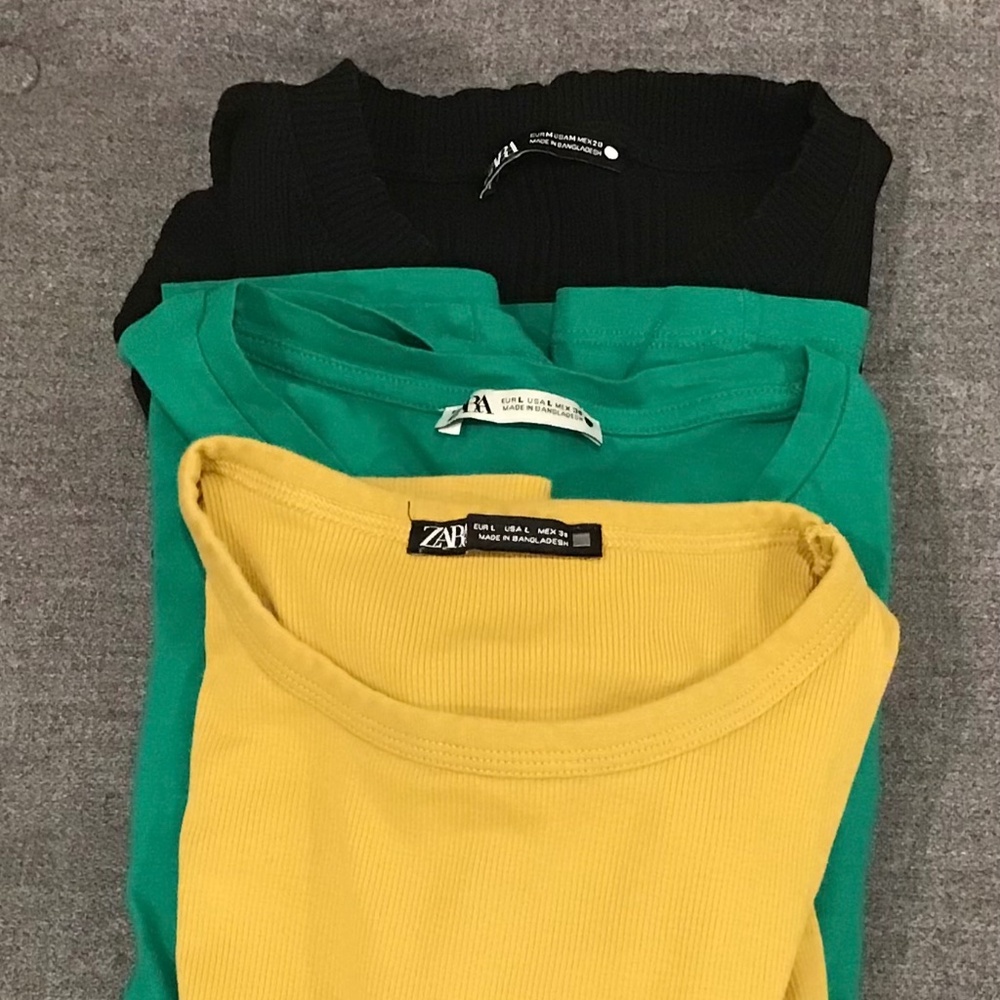 Bundle Zara tshirts size L and M